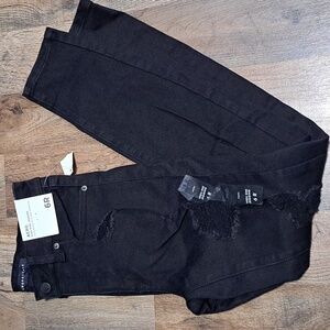 Aeropostale Black Distressed High-rise Skinny Jeans Size 6R